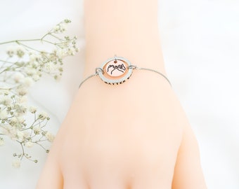 Bracelet d’amitié pour 1 2 3 4 5 6 7 meilleurs amis, Pinky promesse BFF bracelet, No Matter Where pinky jurent adolescente cadeau, Cadeau soeur