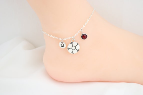 Tobillera de fútbol Tobillo de fútbol de cadena de Etsy España