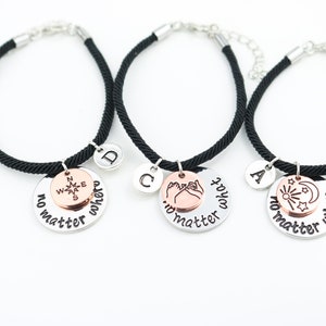 BFF Bracelet Set of 3, Friendship Pinky Promise, Teen Girl Gift