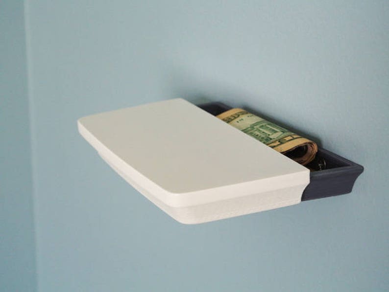 Shelf, Home decor, 3d printed, Floating Shelf, Storage, Shelving, Hidden, Secret, Hidden shelf, Safe, Custom wall shelves, Home decoration image 1