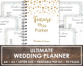 wedding planner printable wedding binder printables bridal etsy