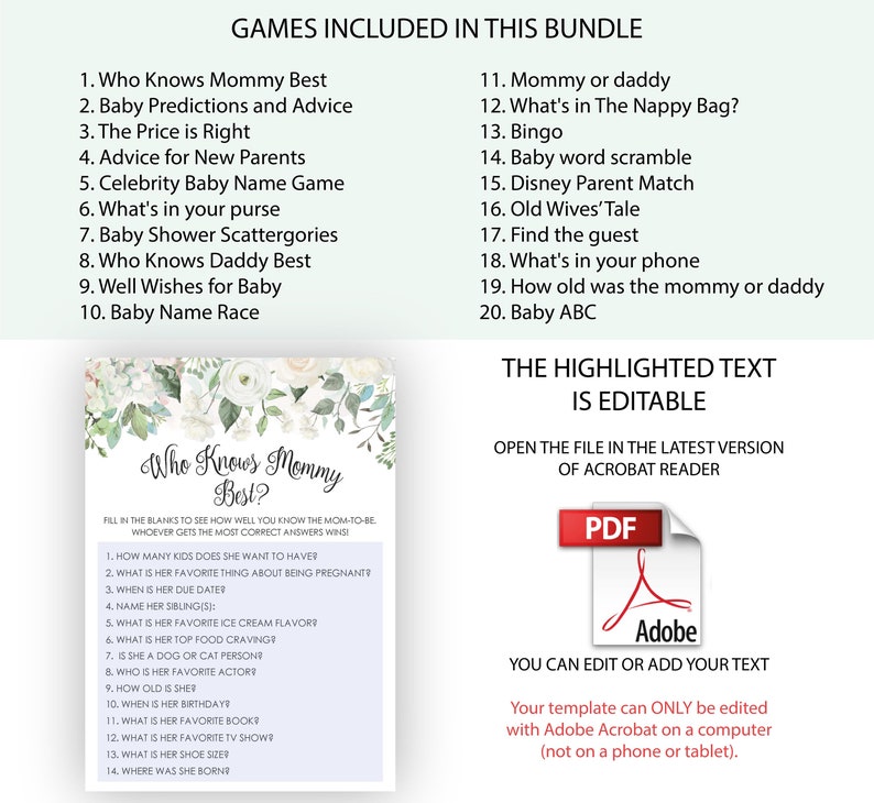 Printable Baby Shower Games Rose Gold Baby Shower Games Pack Rose Gold Baby Shower Ideas 7 Baby Shower Games Bundle Baby Shower
