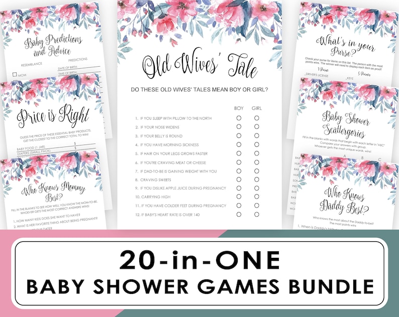 Printable Baby Shower Games Rose Gold Baby Shower Games Pack Rose Gold Baby Shower Ideas 7 Baby Shower Games Bundle Baby Shower