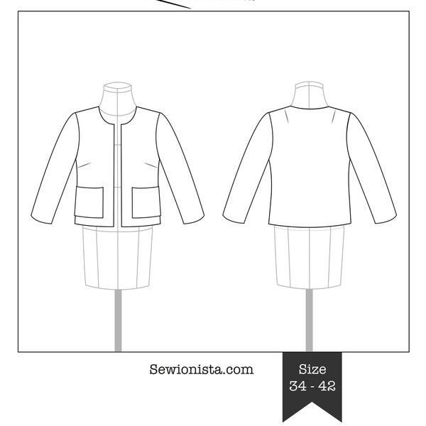 E-Book - Grande Arche jacket with 3/4 sleeves