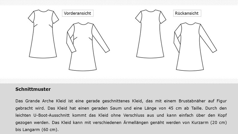 E-Book Grande Arche Kleid Kurzarm & Langarm Bild 2