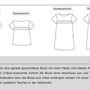 E-Book Falaise Blouse & Dress Sewing Pattern image 2