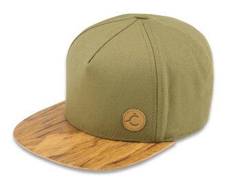 ČAPICA, khaki green color cap - LEOPARD WOOD