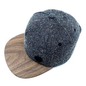 Birthday present dad, man hat, women caps, Baseball cap, cap with wooden brim/visor, Snapback hat, free engraving, grey black hat, cap, hats