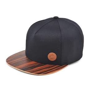 Vegan leather, men hats, woman cap, Baseball cap, cap with wooden brim/visor, Snapback hat,original cap, black hat, cap, hat, free engraving