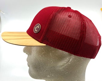 Cadeau pour lui, chapeau homme, casquette femme, casquette de baseball, casquette avec bord/visière en bois, chapeau Snapback, casquette maille, chapeau de vigne, casquette, chapeau, gravure gratuite