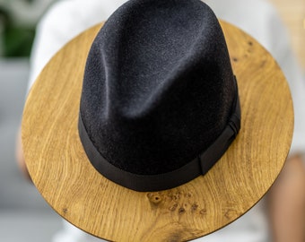 Wood Brim Fedora - Etsy