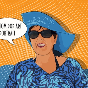 Retrato realista personalizado, retrato de ilustração, retrato digital de foto, cartão digital personalizado, presente de arte de 50 anos