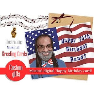 Gepersonaliseerde muzikale digitale verjaardagskaart, aangepaste verjaardag muzikale digitale e-card, muzikale digitale kaart, muzikale digitale jubileumkaart