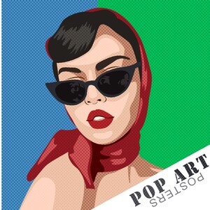 Pop-Art-Porträt von Freundin, Schwester, Mutter, benutzerdefinierte Porträts, personalisierte Cartoon-Porträts, die besten Schnellgeschenke