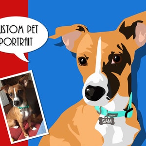 Custom cartoon portrait of pets | pop art portrain your pet | Digital Portrait will be ready within 24 hours