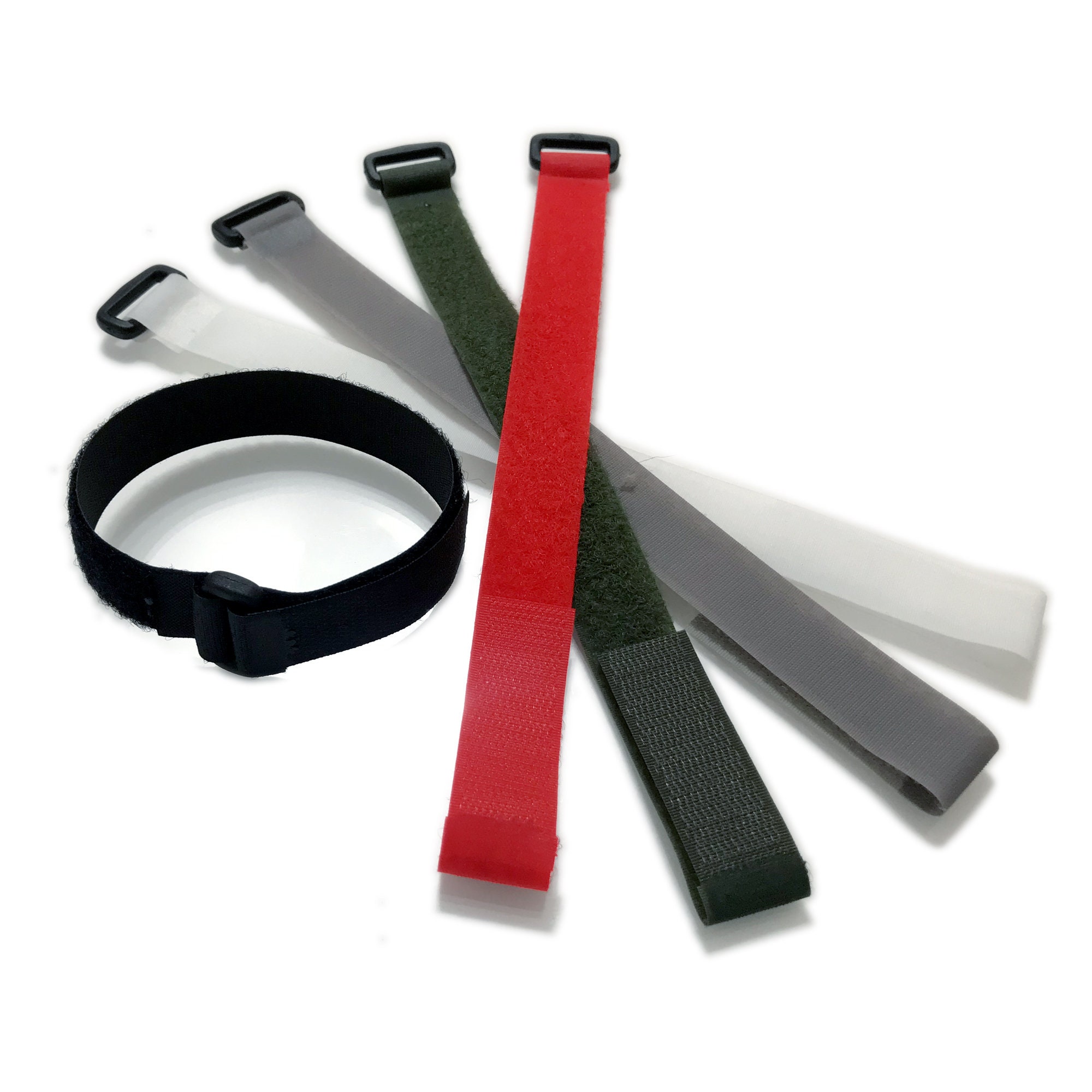 20mm x 300mm Front Ring Straps with VELCRO® Brand Tape x 5 Etsy