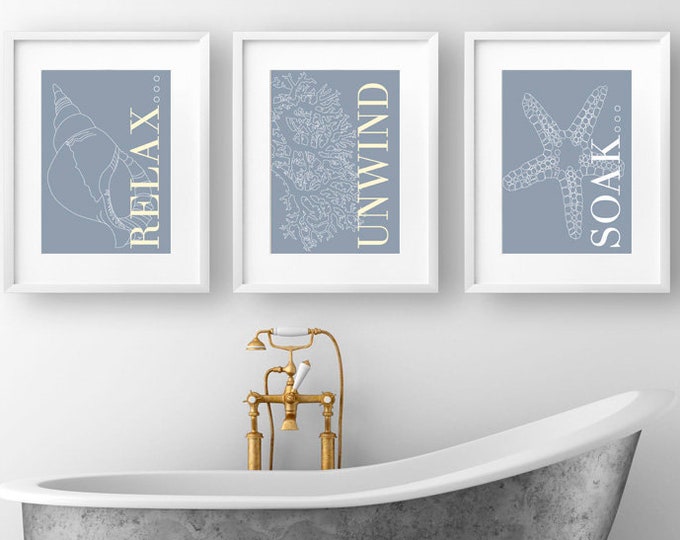 Bathroom wall art Etsy UK