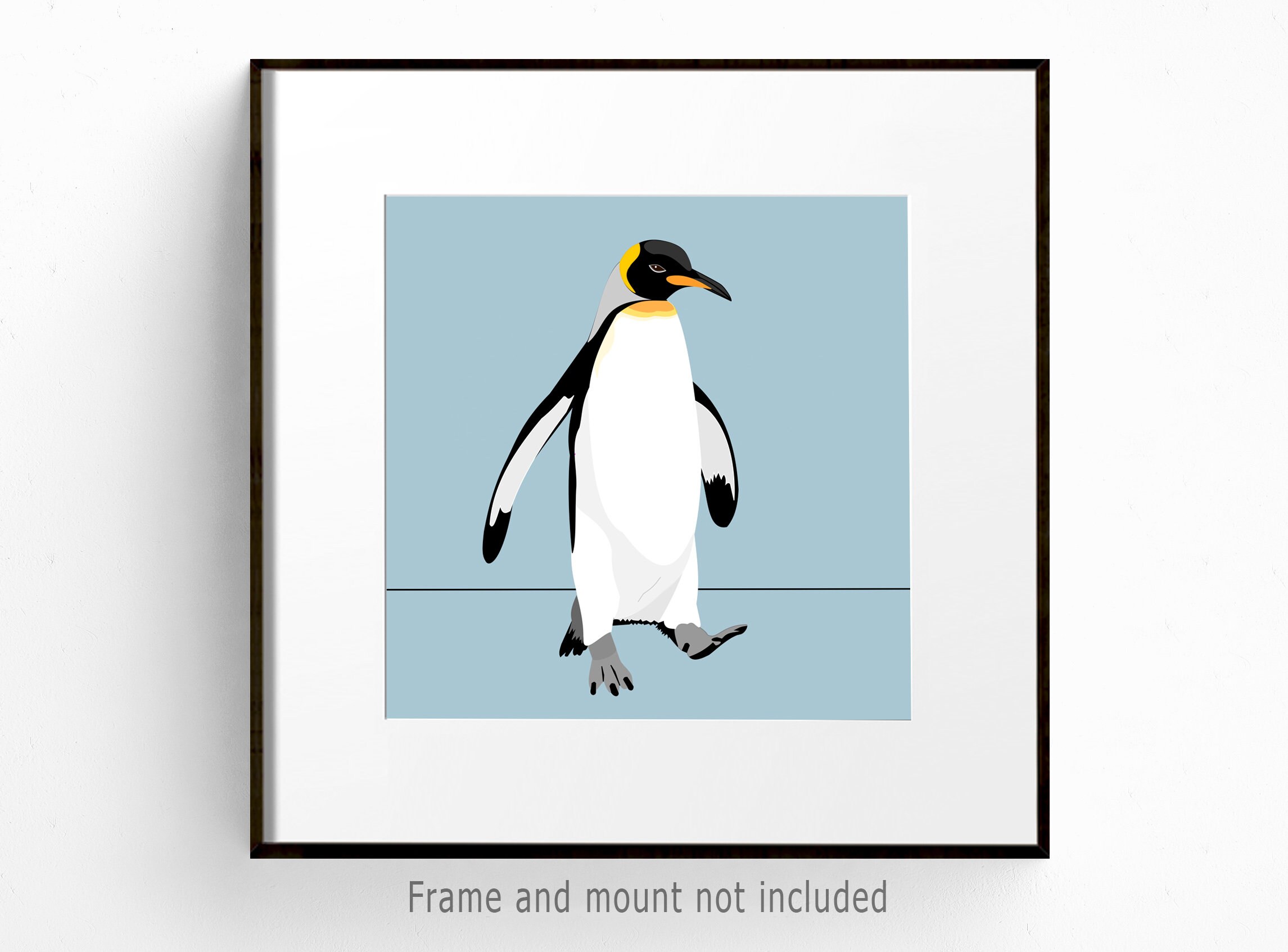 Pinguin Kunstdruck Pinguin Liebhaber Geschenk - .de