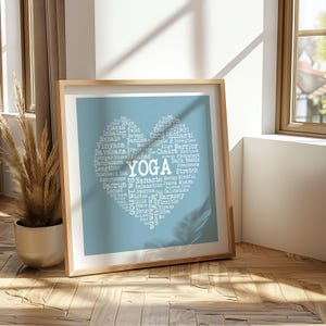 Yoga Studio Wall Art: Inspirational Print for Balance, Meditation & Tranquility