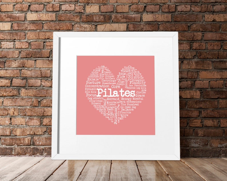 Love Pilates art print