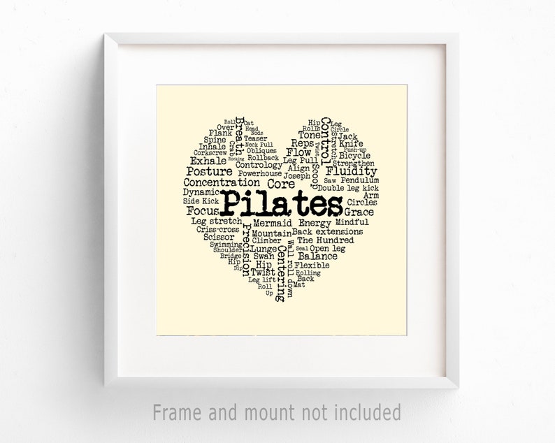 Love Pilates art print