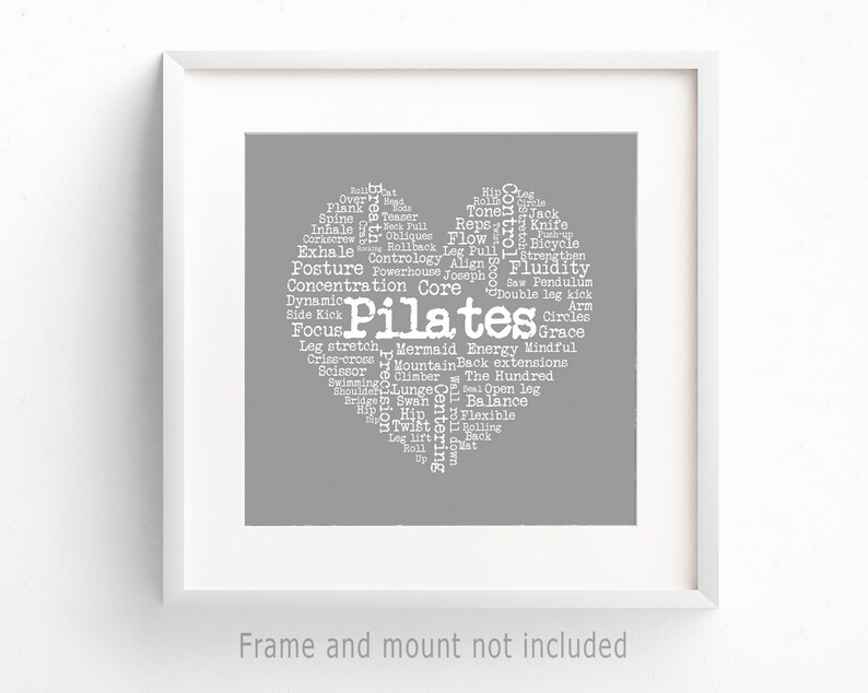 Love Pilates art print