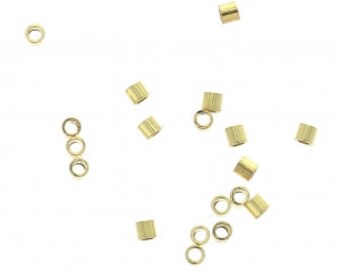 Perles à écraser couleur dorée 8 gr environ 400 unités diamétre 2 mm