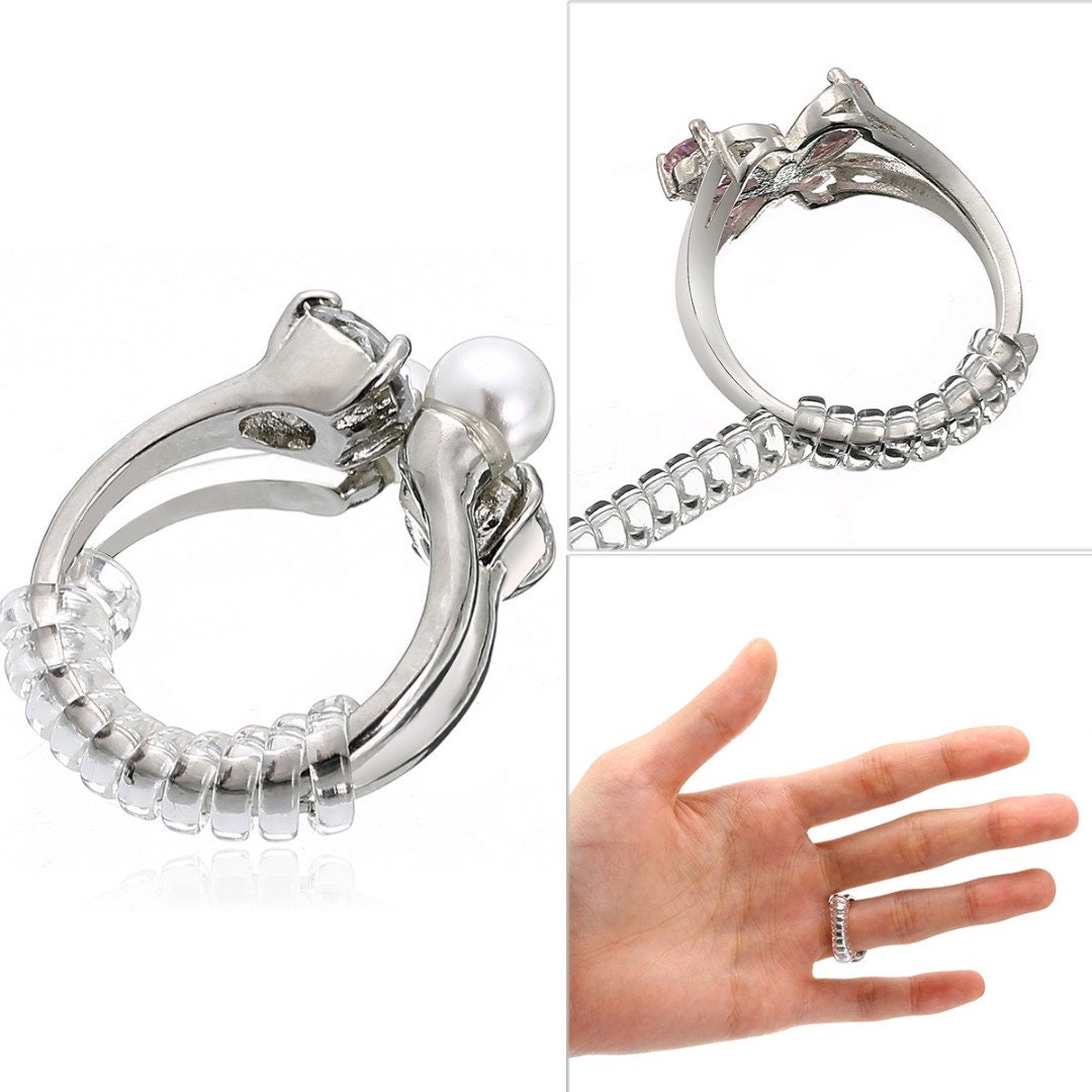 Clear Silicone Spiral Ring Adjuster Etsy