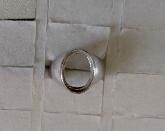 support bague chevalière en plaqué argent