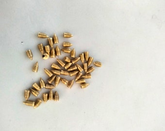 Small silver, gold or black headless screws mini screws for bag frames 6x2mm