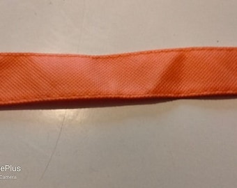 set of 2 orange polypropylene cotton ribbons