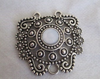 ethnic style pendant charms in silver plated