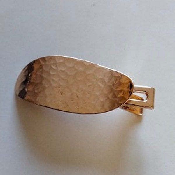 joli barrette à clip en métal doré