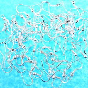 lot de 5 paires crochet boucles d'oreilles en argent 925 ou plaqué or 18K Argent