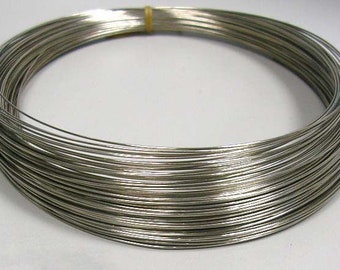 5 turns silver stainless steel wire 0.6mm memory necklace
