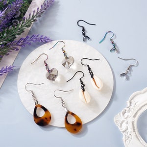 a pair of hooks with bail in 316 stainless steel silver or gold for earrings image 3