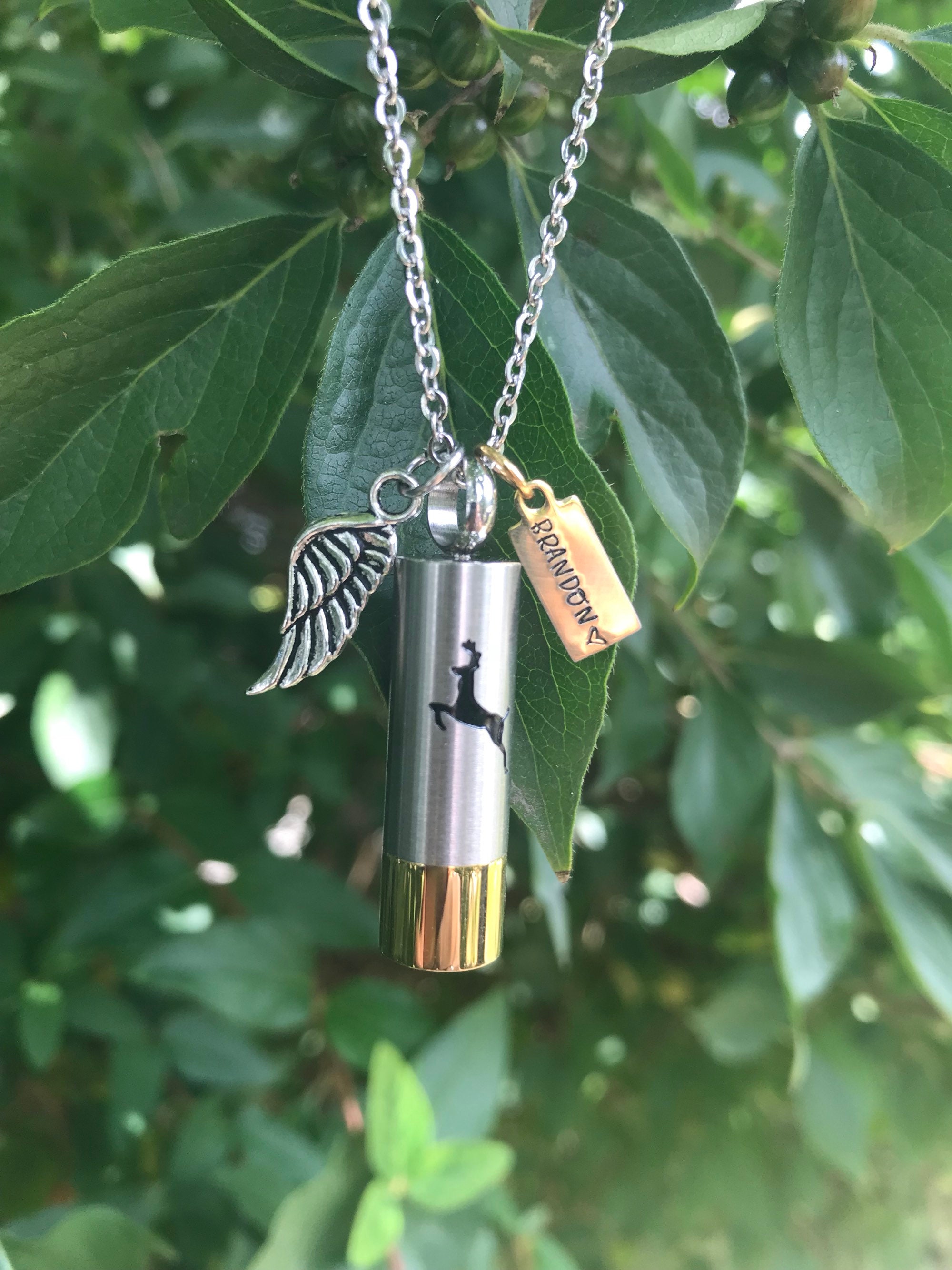 Shotgun shell on sale urn necklace