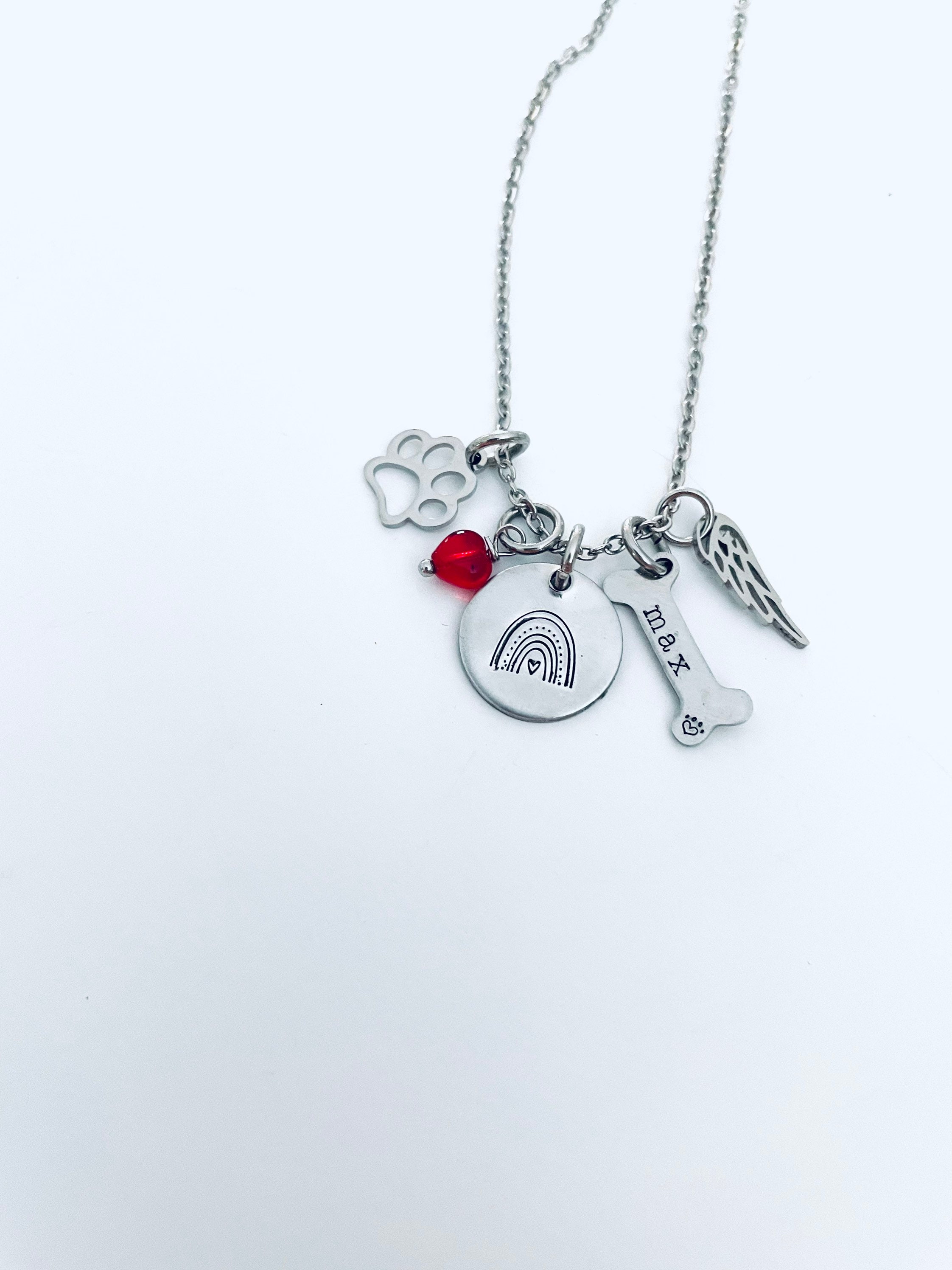 Rainbow Bridge Dog Necklace Loss of Dog Memorial Jewelry Pet Loss Gift ...