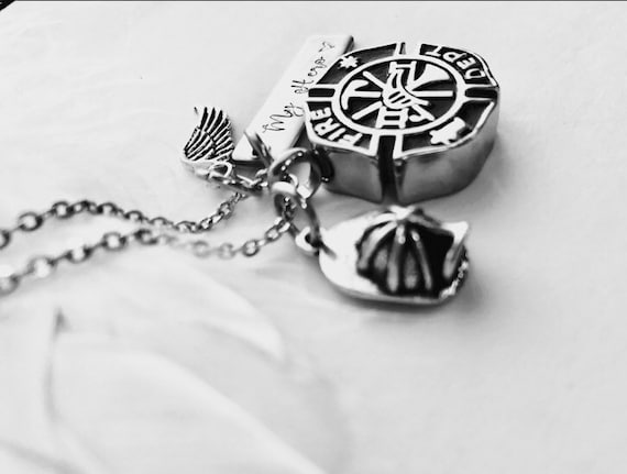 Firefighter urn necklace hot sale