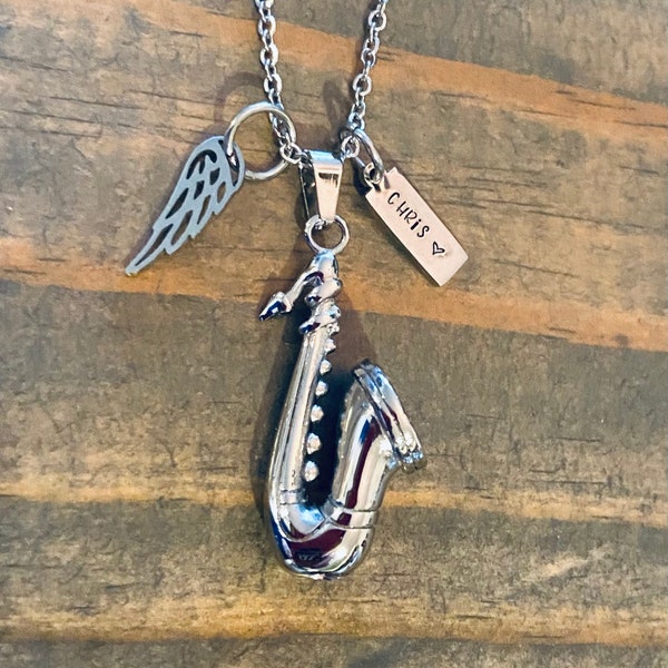 Saxophone Necklace Etsy