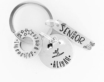 Dance team gift senior 2024 dance team school spirit key chain dancer key ring dance team coaches gift