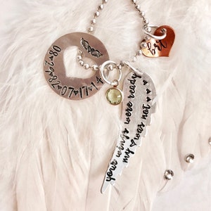 Your wings were ready my heart was not • loss of a loved one • child loss • infant loss • mommy of an Angel • Angel baby • hand stamped wing