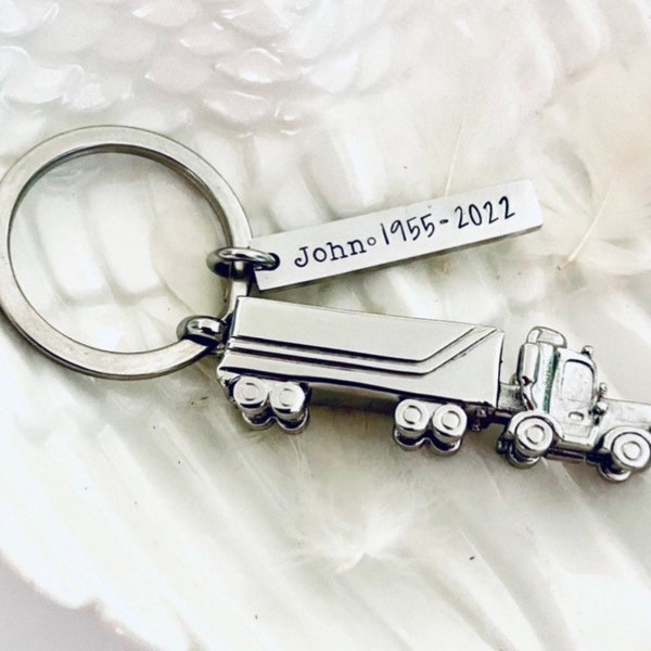 18 wheeler urn truckers urn big rig urn truck cremation key chain personalized urn over the road truck driver urn for ashes