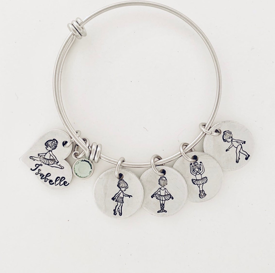 5678 dance Ballerina bracelet hand stamped dance bracelet Etsy
