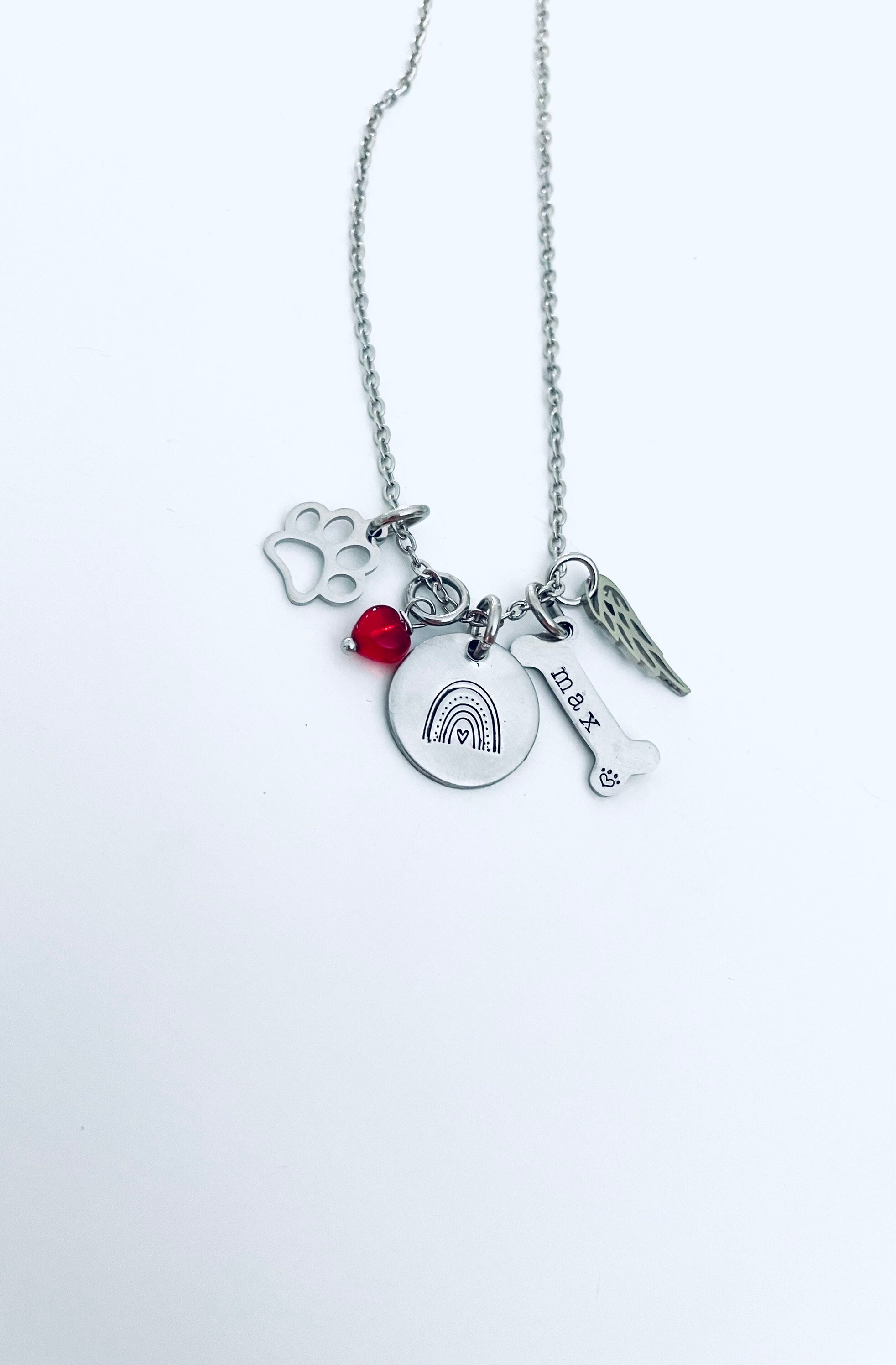Rainbow Bridge Dog Necklace Loss of Dog Memorial Jewelry Pet Loss Gift ...
