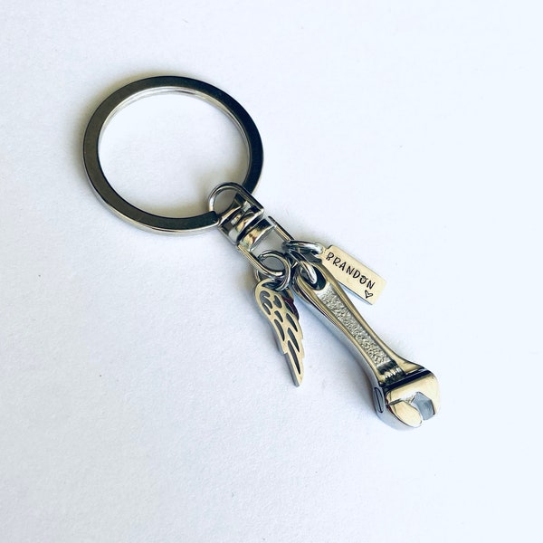 Wrench urn cremation key chain urn for him  memorial wrench Carpenters urn ashes key ring urn for dad memorial vial for ashes