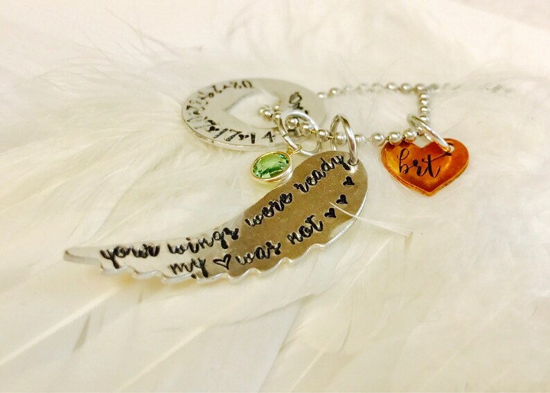 LiveChicStyle | Jewelry | Your Wings Were Ready My Heart Not Glass Necklace 613bb04a1668c3ee41289a96