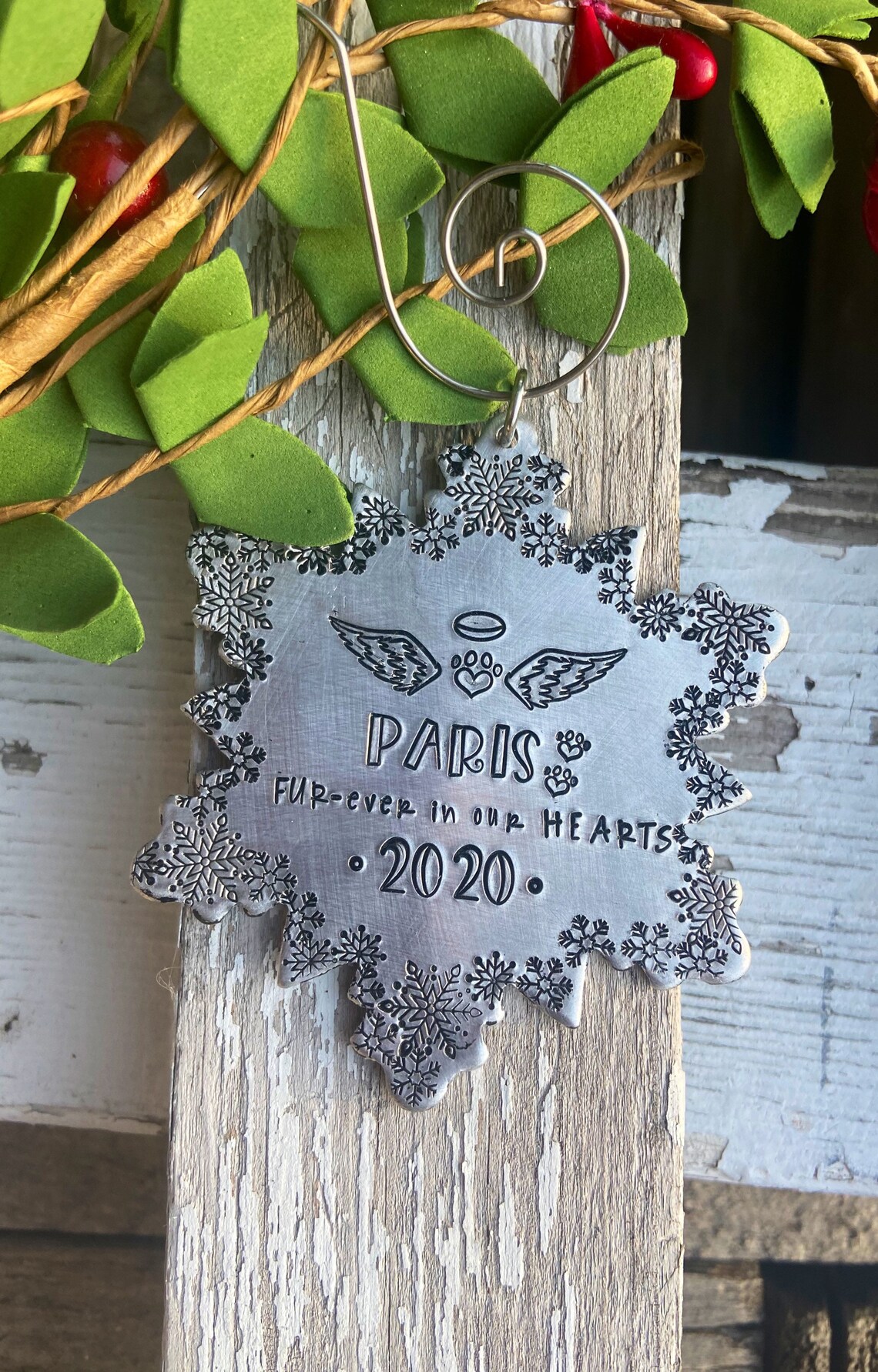 First Christmas in Heaven ornament Dog personalized first Etsy