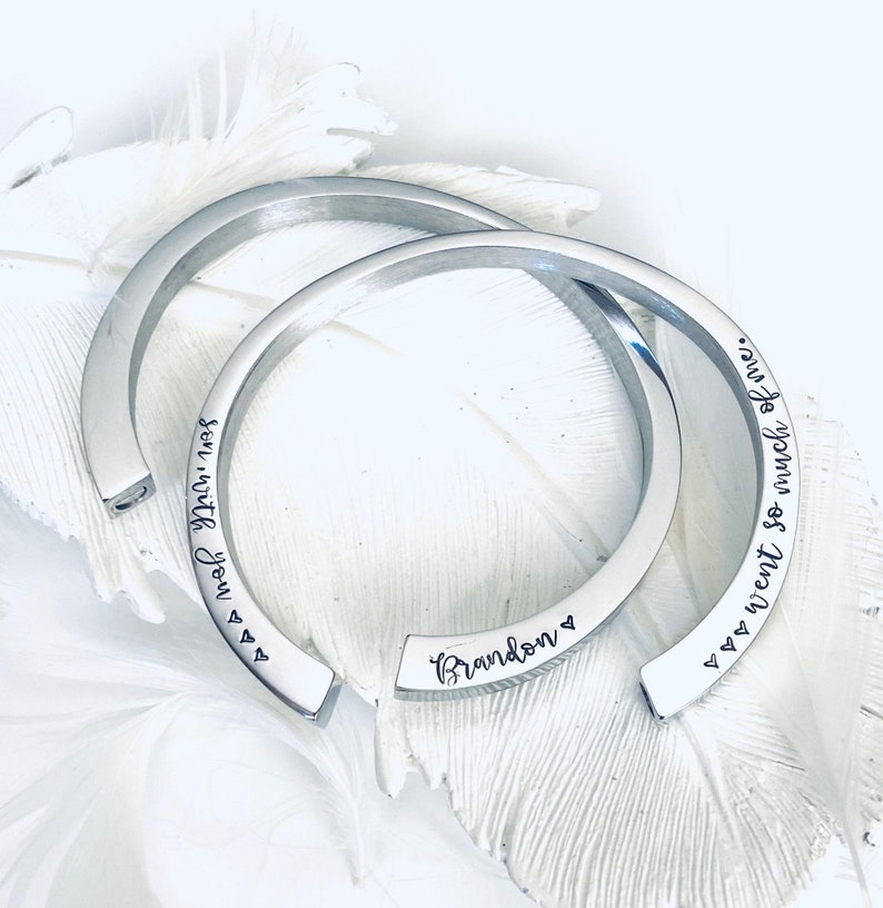 Cremation urn bracelet customized Hand stamped urn Etsy