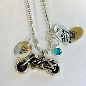 Cremation Fallen rider urn necklace motorcycle urn  ashes motorcycle pendant loss of loved one man urn biker urn stainless steel waterproof